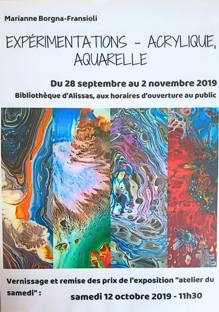 Affiche Exposition de Marianne-Borgna-Fransioli, Alissas 2019
