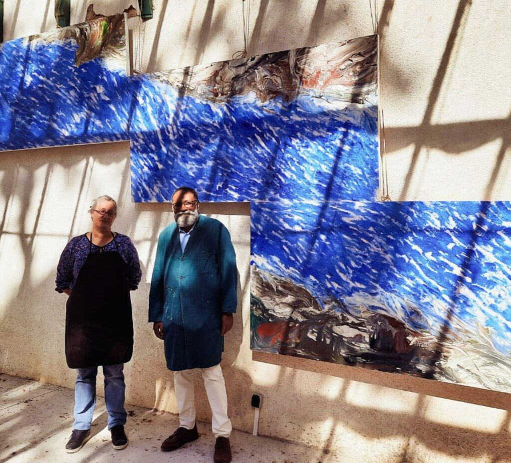 Photo de Marianne Borgna-Fransioli et Max VAÏTILLINGOM-BOYER aux Journées Européennes du patrimoine 2022